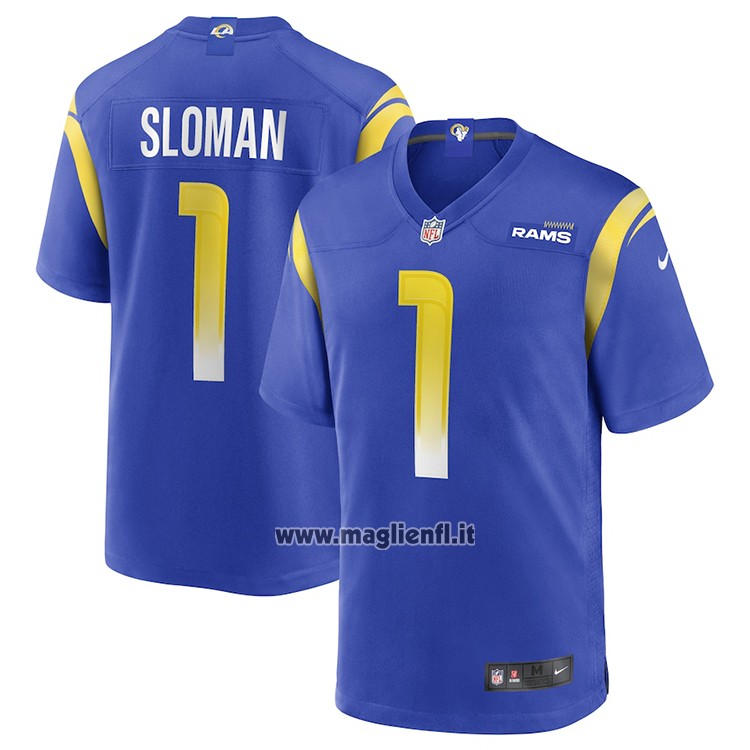 Maglia NFL Game Los Angeles Rams Samuel Sloman Blu